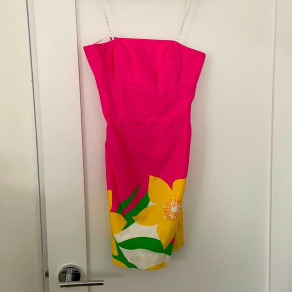LILY PULITZER STRAPLESS DRESS